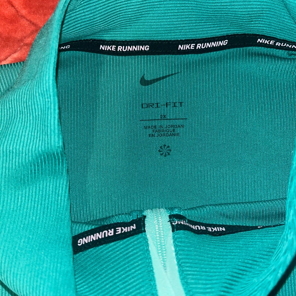Nike Teal Half-Zip Performance Top - Picture 4 of 5